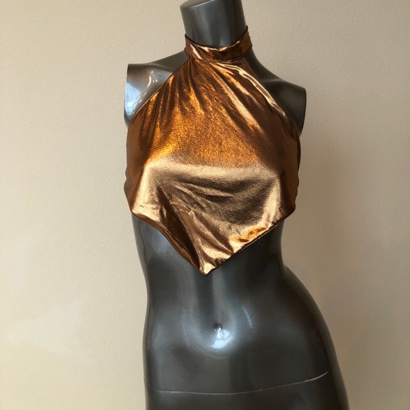 custom Tops - Custom made copper boho crop top! Sexy and fun 💋
